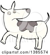 Clipart Of A Cartoon Dog Royalty Free Vector Illustration