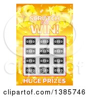 Poster, Art Print Of Scratch And Win Lottery Ticket