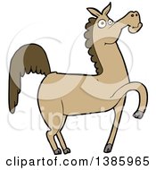 Poster, Art Print Of Cartoon Brown Horse