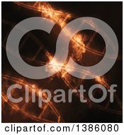 Poster, Art Print Of Background Of Diagonal Dna Strands With Smoke