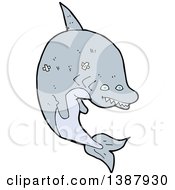 Clipart Of A Shark Royalty Free Vector Illustration by lineartestpilot