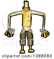 Clipart Of A Cartoon Headless Robot Body Royalty Free Vector Illustration by lineartestpilot