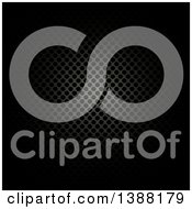 Clipart Of A Black Perforated Metal Background Royalty Free Illustration
