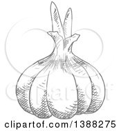 Poster, Art Print Of Sketched Gray Gralic Bulb