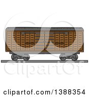 Poster, Art Print Of Sketched Cargo Container Being Lifted