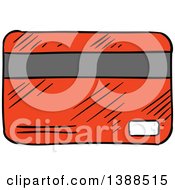 Poster, Art Print Of Sketched Red Credit Card