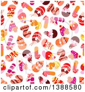 Poster, Art Print Of Seamless Background Pattern Of Cake Numbers