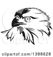 Poster, Art Print Of Black And White Tattoo Styled Eagle