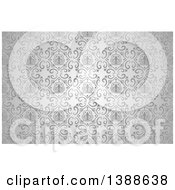 Poster, Art Print Of Vintage Ornate Silver Pattern Background