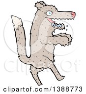 Poster, Art Print Of Cartoon Wolf