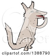 Poster, Art Print Of Cartoon Wolf