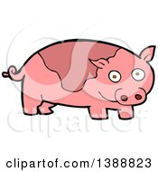 Poster, Art Print Of Cartoon Pink Pig