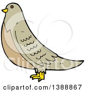 Poster, Art Print Of Cartoon Brown Bird