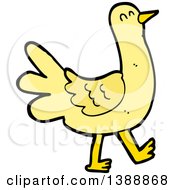 Poster, Art Print Of Cartoon Yellow Bird