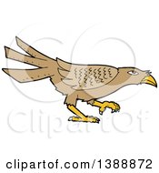 Poster, Art Print Of Cartoon Brown Bird