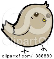 Poster, Art Print Of Cartoon Brown Bird