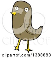 Poster, Art Print Of Cartoon Brown Bird