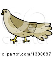 Poster, Art Print Of Cartoon Brown Bird