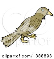 Poster, Art Print Of Cartoon Brown Bird