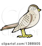 Poster, Art Print Of Cartoon Brown Bird