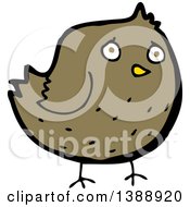 Poster, Art Print Of Cartoon Brown Bird