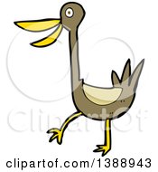 Poster, Art Print Of Cartoon Brown Bird