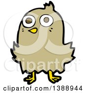 Poster, Art Print Of Cartoon Brown Bird