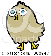 Poster, Art Print Of Cartoon Brown Bird