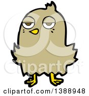 Poster, Art Print Of Cartoon Brown Bird