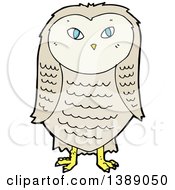 Clipart Of A Cartoon Owl Royalty Free Vector Illustration