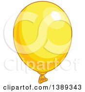 Poster, Art Print Of Yellow Shiny Party Balloon