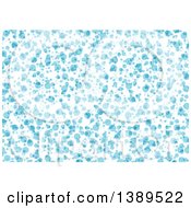 Clipart Of A Background Of Blue Bubbles Or Dots Royalty Free Vector Illustration