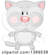 Poster, Art Print Of Cute Gray Cat