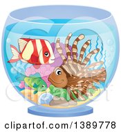 Poster, Art Print Of Marine Fish In A Bowl