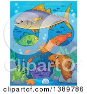 Poster, Art Print Of Sea Life Underwater