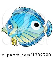 Poster, Art Print Of Blue Marine Fish