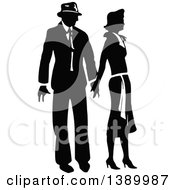 Poster, Art Print Of Vintage Black And White Couple Holding Hands