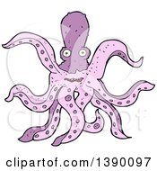 Poster, Art Print Of Purple Octopus