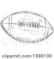 Poster, Art Print Of Gray Sketched Football