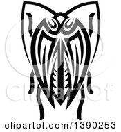 Poster, Art Print Of Black And White Tribal Styled Beetle