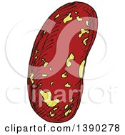 Clipart Of A Sketched Bean Royalty Free Vector Illustration by Vector Tradition SM