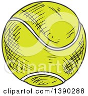 Poster, Art Print Of Sketched Tennis Ball