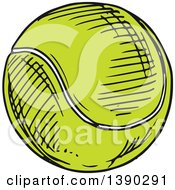 Poster, Art Print Of Sketched Tennis Ball