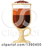 Poster, Art Print Of Mochachino Coffee Drink In A Tall Glass