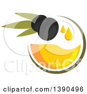 Poster, Art Print Of Black Olives With Oil
