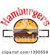 Poster, Art Print Of Cheeseburger With Text