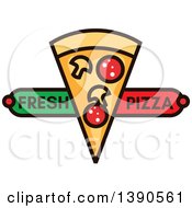 Poster, Art Print Of Slice Of Pizza With Text