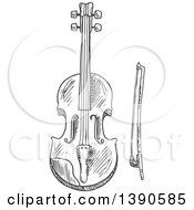 Poster, Art Print Of Sketched Violin Or Viola