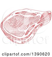 Poster, Art Print Of Sketched Beef Steak