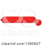 Clipart Of A Sausage Royalty Free Vector Illustration by Vector Tradition SM